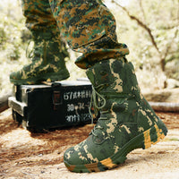 Thumbnail for Men's Camo Outdoor Casual High Top Tactical Military Boots