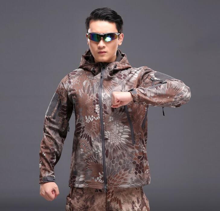 Hunting clothes Outdoor Shark Skin tad v4 Tactical millitary Softshell Jacket Suit Men Waterproof Combat Jacket