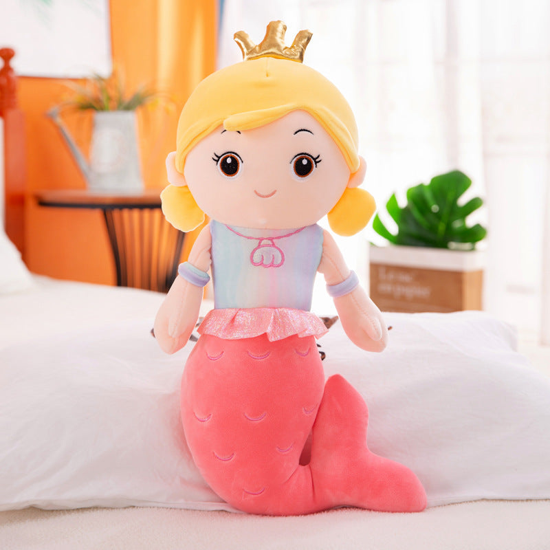 Mermaid plush toy girl pillow