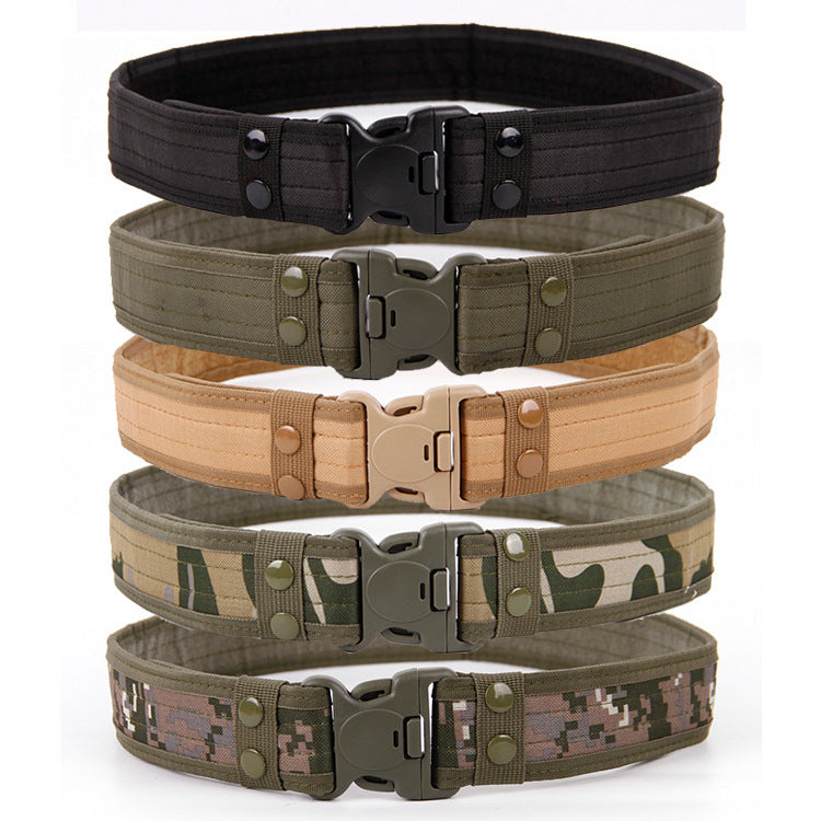 Quick Release Tactical Belt Fashion Men Canvas Belt Outdoor Hunting