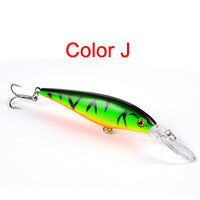 Thumbnail for 10PCS Minnow Fishing Lures Laser Hard Artificial Bait 3D Eyes 11cm 10g Fishing Wobblers Crankbait Minnows 6