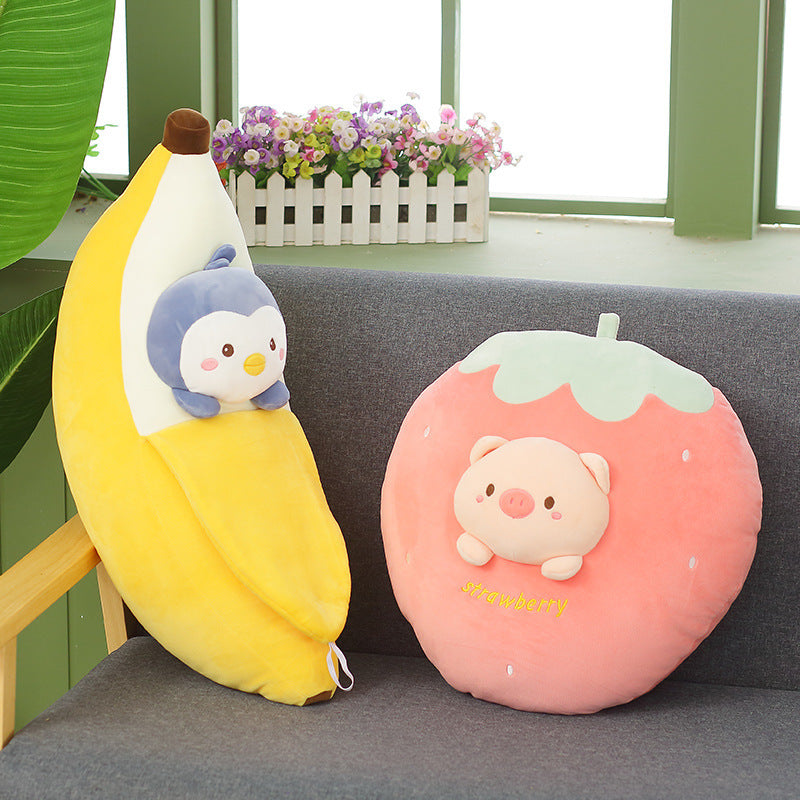 Cute Banana Pillow Carrot Doll Fruit Plush Toy