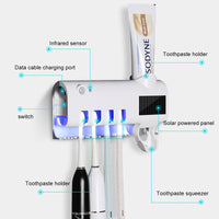 Thumbnail for Intelligent UV Toothbrush Sterilizer Automatic Toothpaste Squeezer Toothbrush Toothpaste Rack