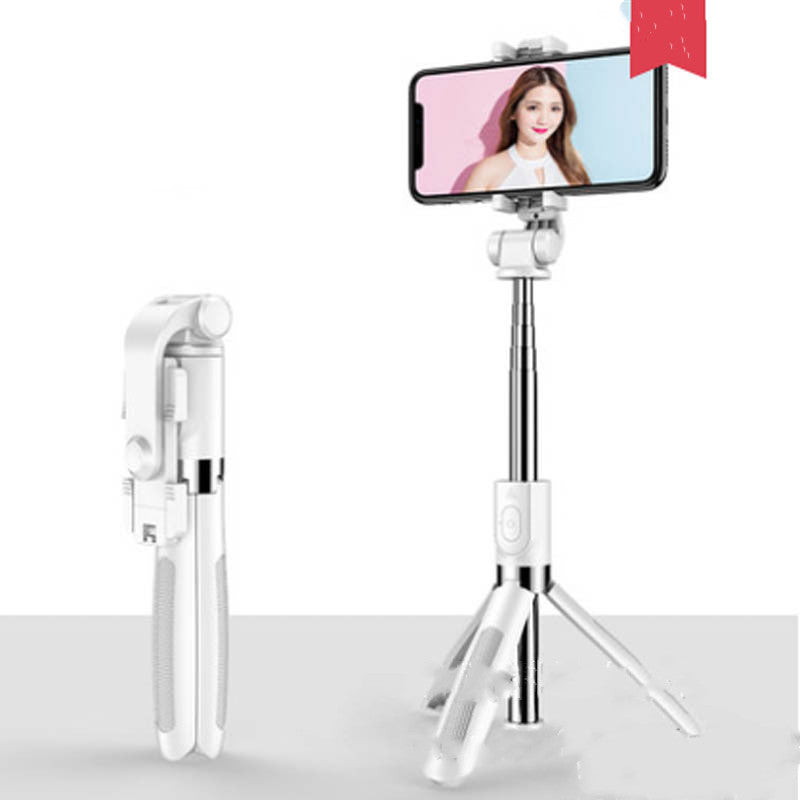 Compatible with Apple, Tripod Selfie Stick Mobile Universal Live Triangle Bracket One Bluetooth Selfie Artifact