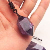 Thumbnail for Natural Amethyst Hexagonal Pendant