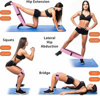 Thumbnail for Workout Resistance Bands Loop Set Fitness Yoga Legs & Butt Workout Exercise Band