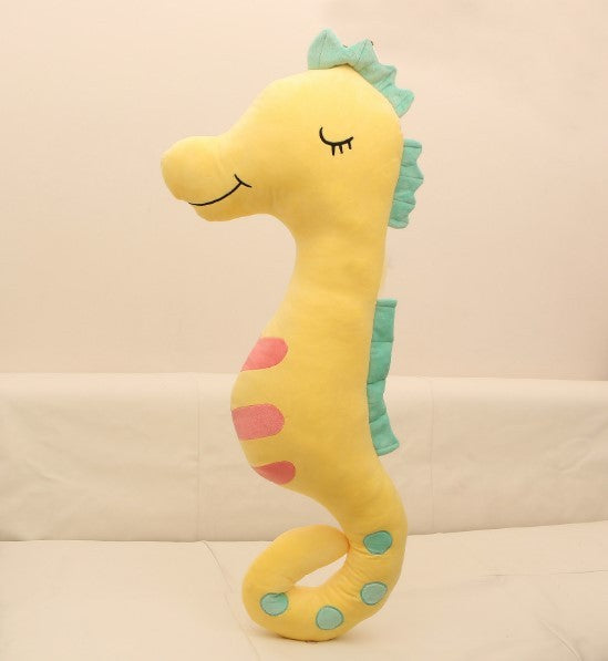 Dorimytrader creative seahorse plush pillow giant stuffed cartoon Sea horse doll toy