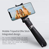 Thumbnail for Compatible with Apple, Tripod Selfie Stick Mobile Universal Live Triangle Bracket One Bluetooth Selfie Artifact