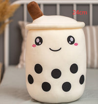 Thumbnail for Cute Fruit Drink Plush Stuffed Soft Strawberry Milk Tea Plush Boba Tea Cup Toy Bubble Tea Pillow Cushion Kids Gift