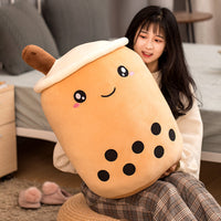 Thumbnail for Cute Fruit Drink Plush Stuffed Soft Strawberry Milk Tea Plush Boba Tea Cup Toy Bubble Tea Pillow Cushion Kids Gift