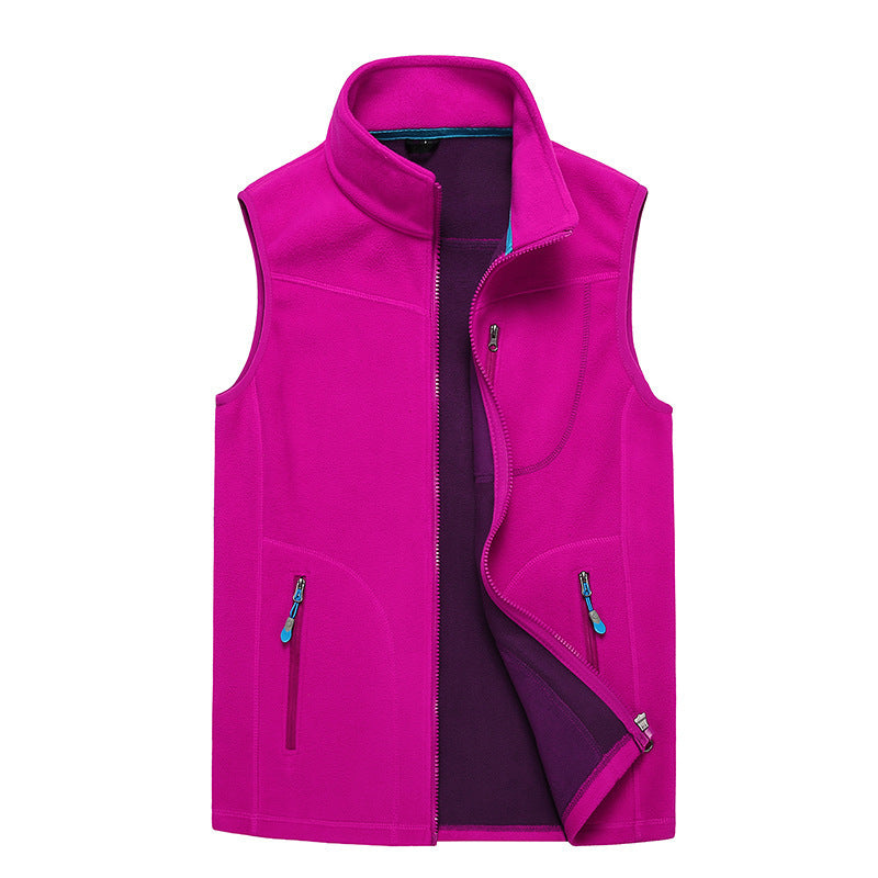 Outdoor Fleece Vest Couple Style Outerwear Jacket