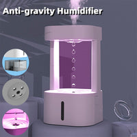 Thumbnail for Creative Anti-gravity Water Drop Humidifier Air Conditioning Mist Spray Household Quiet Bedroom Office With 580ML Water Tank