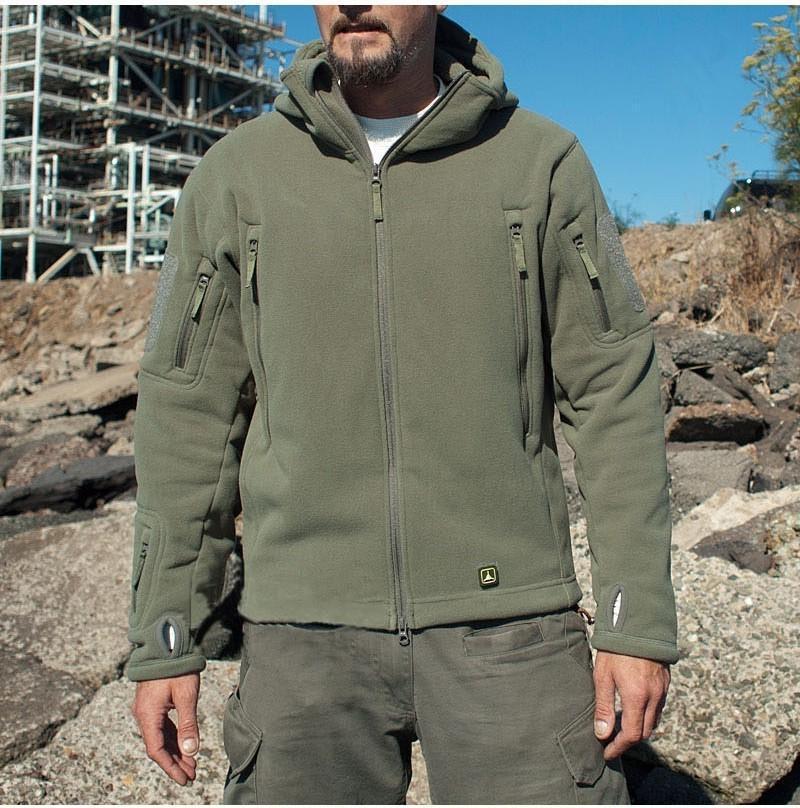 Men Military Winter Thermal Fleece Tactical Jacket Outdoors