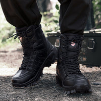 Thumbnail for Waterproof outdoor tactical military boots