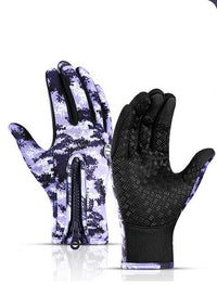 Thumbnail for Winter Gloves Touch Screen Riding Motorcycle Sliding Waterproof Sports Gloves With Fleece