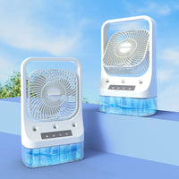 Thumbnail for Household Cooling Fan Usb Rechargeable Head Adjustable Air Cooling Water Cooled Air Conditioning Tank Low Noise Air Cooler Fans