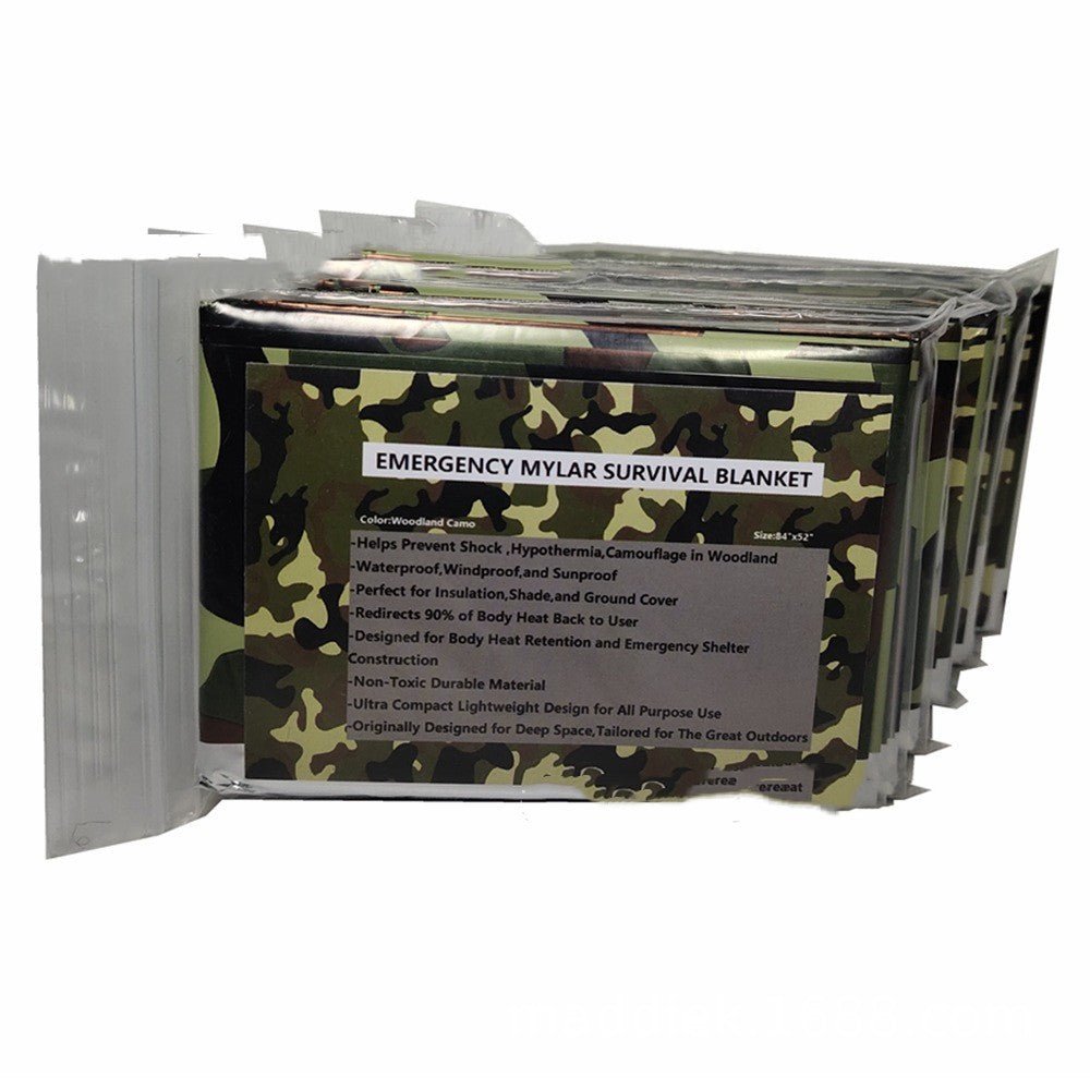 12 Micron PET Camouflage First Aid Blanket