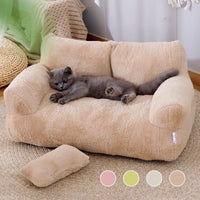 Thumbnail for Luxury Cat Bed Sofa Winter Warm Cat Nest Pet Bed For Small Medium Dogs Cats Comfortable Plush Puppy Bed Pet Supplies