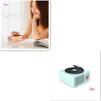 Thumbnail for Wireless mini portable retro phonograph bluetooth speaker